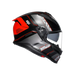 Agv casco integrale K7 kyber matt black red vista 3/4