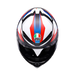 Agv casco integrale K6 S timewarp matt black red blue immagine 7
