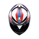 Agv casco integrale K6 S timewarp matt black red blue immagine 7