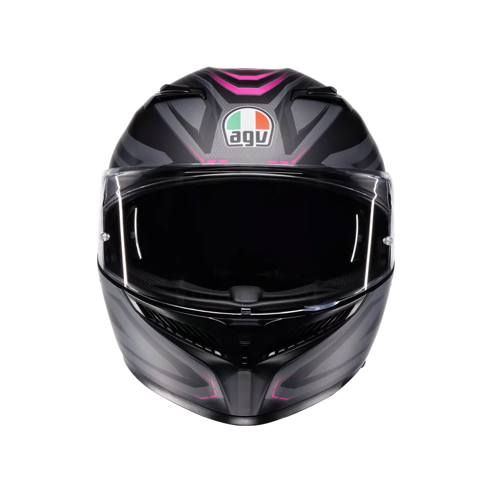 Agv casco integrale K3 syth matt black pink immagine 7
