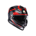 Agv casco integrale K7 glimpse matt black red immagine 6