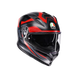 Agv casco integrale K7 glimpse matt black red immagine 6