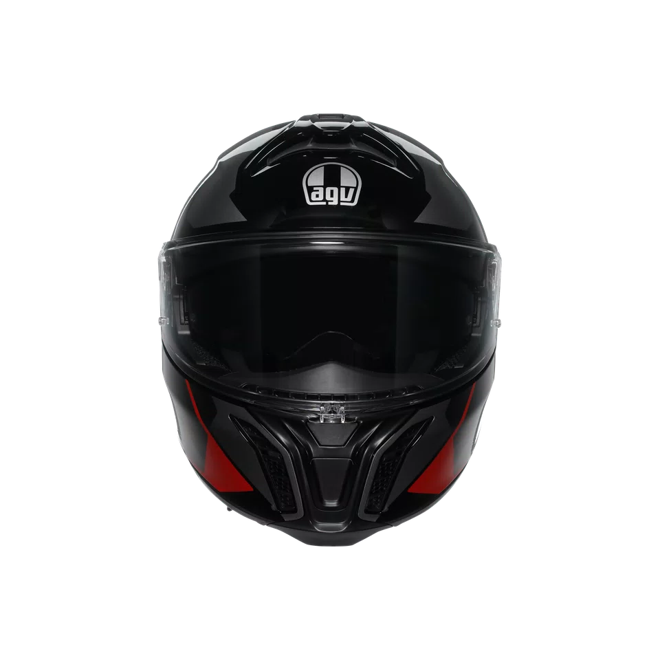 Agv casco modulare Tourmodular perception black red immagine 2