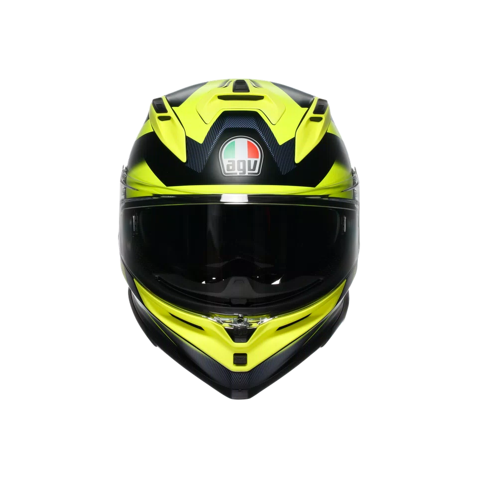 Agv casco integrale K7 glimpse matt black yellow fluo immagine 7