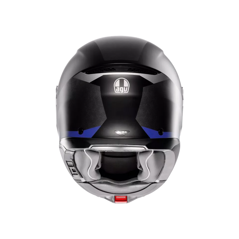 Agv casco modulare Tourmodular stray matt black grey blue immagine 5