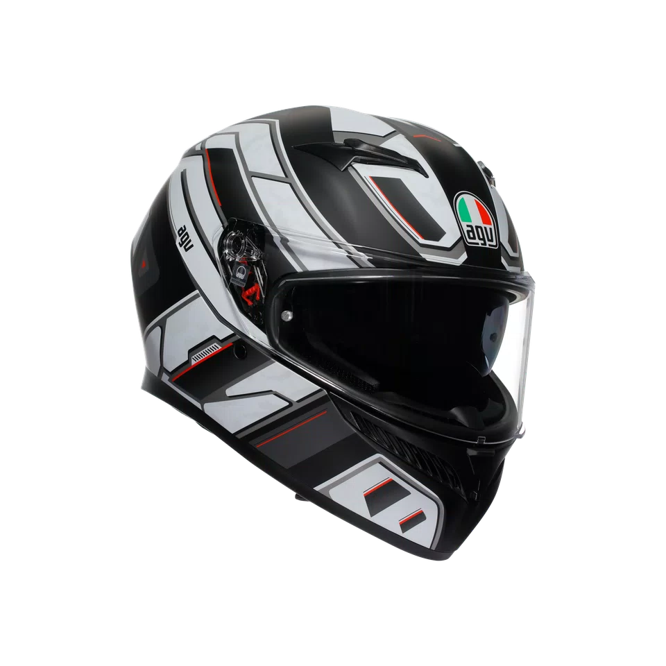 Agv casco integrale K3 rivia matt black white immagine 6
