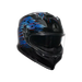 Agv casco integrale K7 genisys matt black blue grey immagine 6