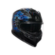 Agv casco integrale K7 genisys matt black blue grey immagine 6