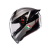 K1 S LAP MATT BLACK/GREY/RED - CASCO MOTO INTEGRALE E2206