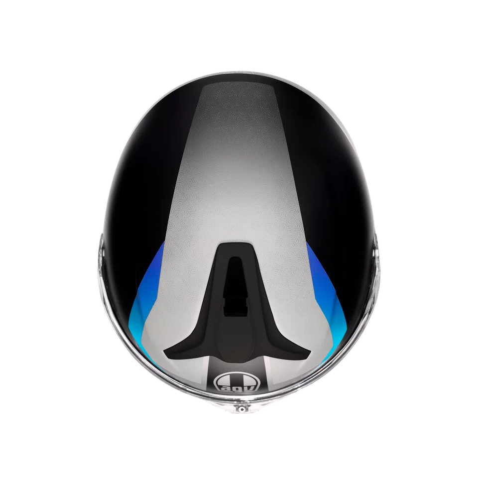 Agv casco modulare Tourmodular stray matt black grey blue immagine 7