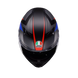 Agv casco integrale K3 striga matt black blue red immagine 5