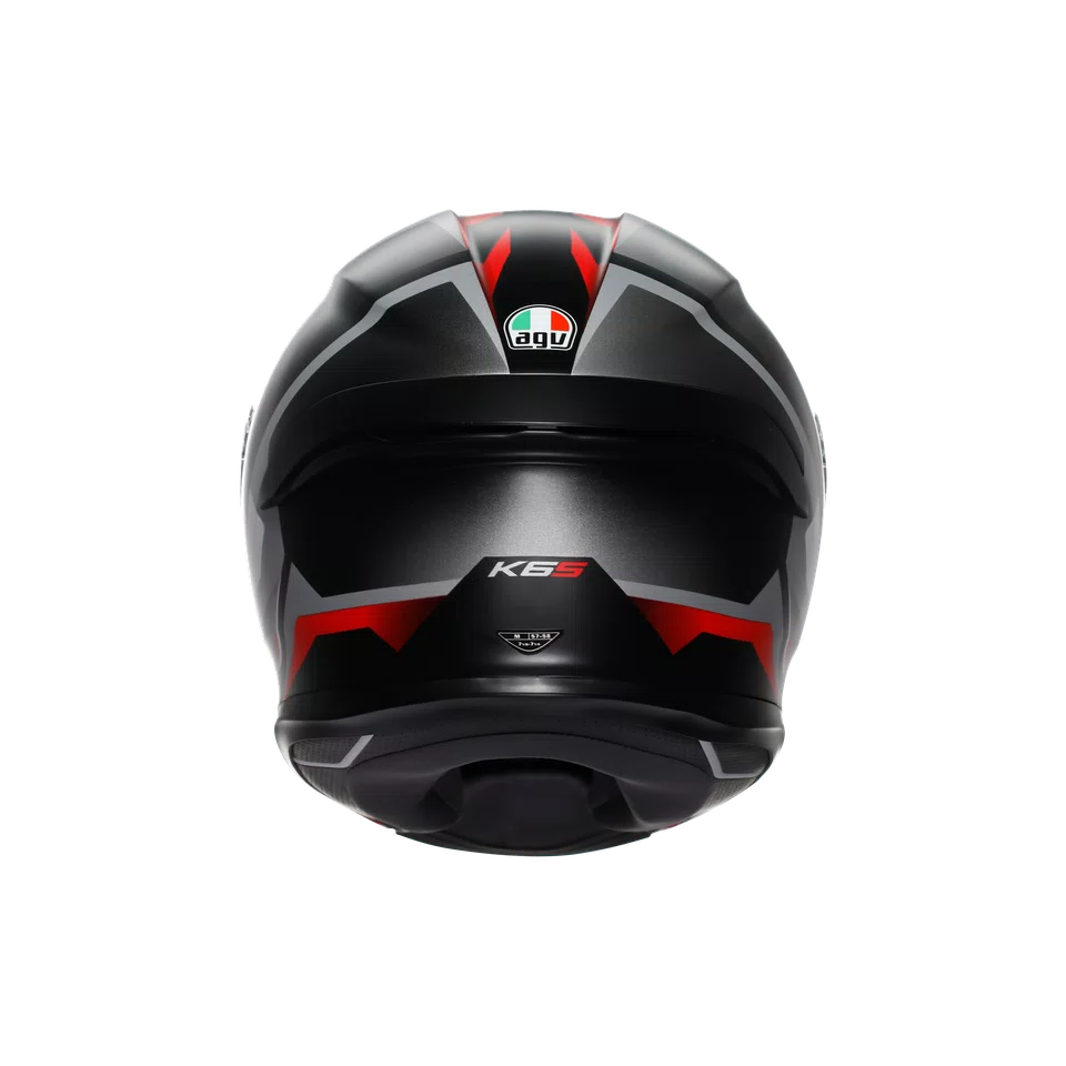 Agv casco integrale K6 S karve matt black white red immagine 5