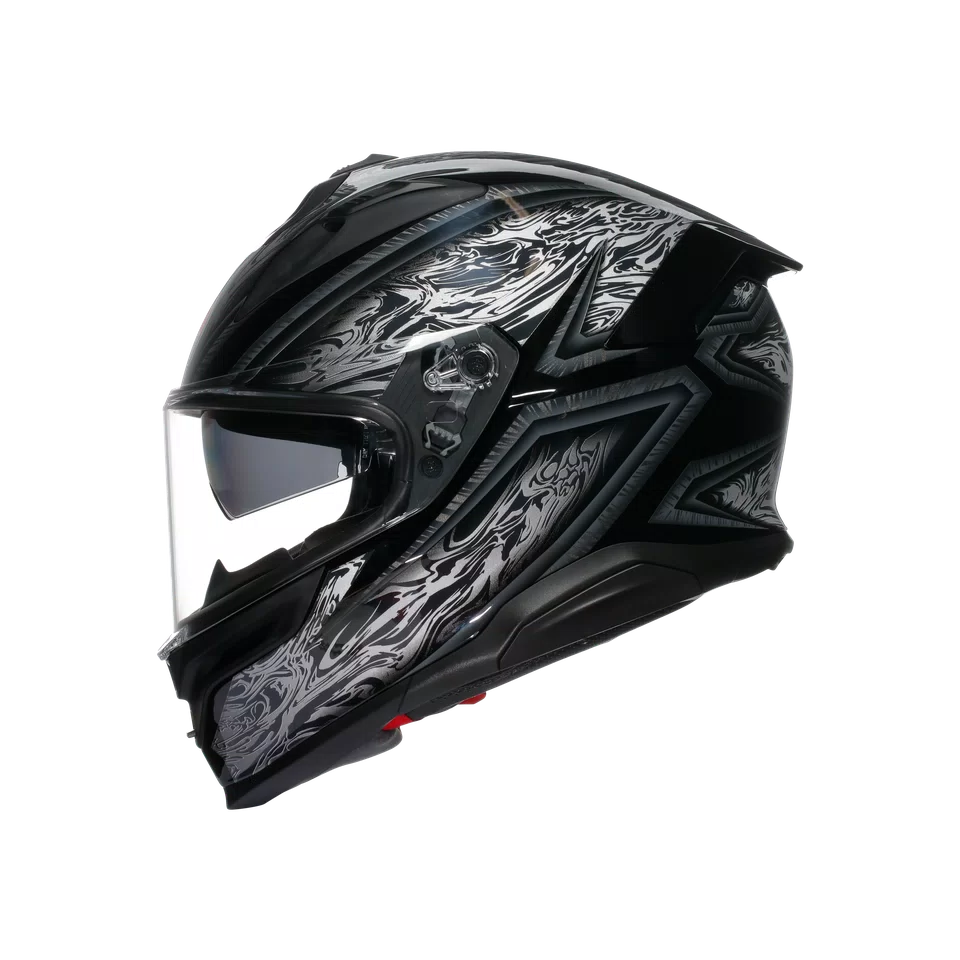 Agv casco integrale K7 damascus black silver immagine 2