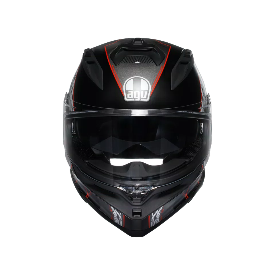 Agv casco integrale K7 kyber matt black red immagine 7