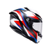 Agv casco integrale K6 S timewarp matt black red blue immagine 3