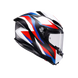 Agv casco integrale K6 S timewarp matt black red blue immagine 3