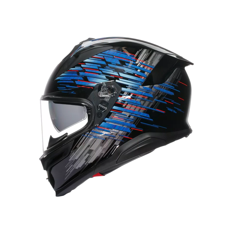 Agv casco integrale K7 genisys matt black blue grey immagine 2