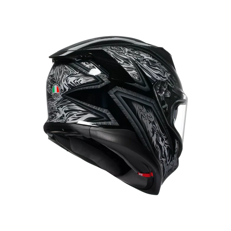 Agv casco integrale K7 damascus black silver immagine 4