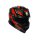 Agv casco integrale K7 taurax black red immagine 6