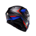 Agv casco integrale K3 striga matt black blue red immagine 4