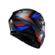 Agv casco integrale K3 striga matt black blue red immagine 4