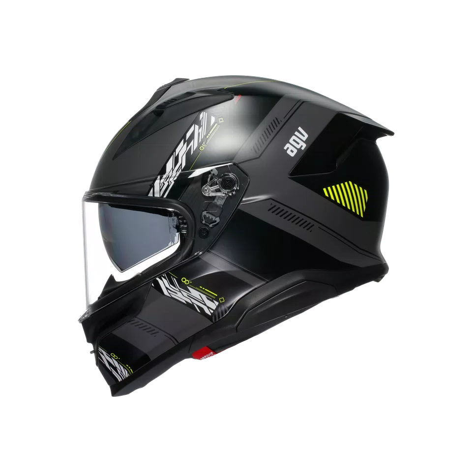 Agv casco integrale K7 kyber matt grey yellow fluo immagine 2