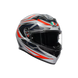 Agv casco integrale K3 space matt white red fluo immagine 6