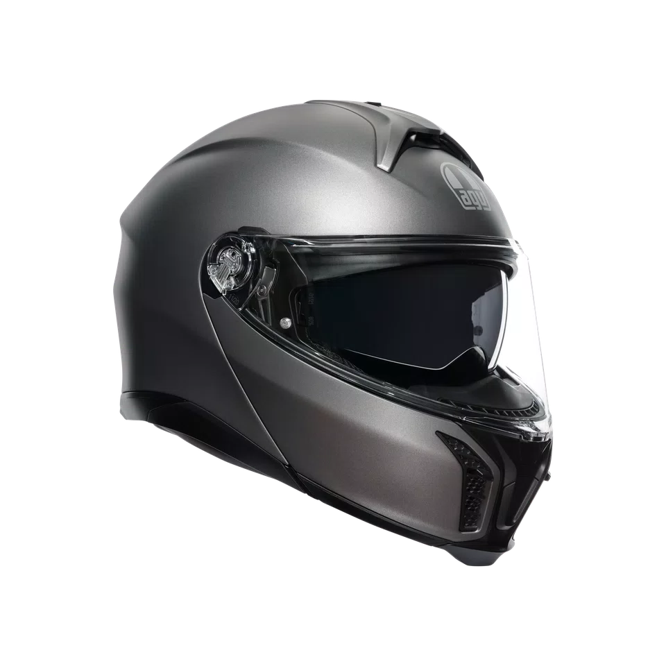Agv casco modulare Tourmodular luna grey matt vista 3/4