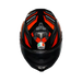 Agv casco integrale K7 taurax black red immagine 5