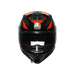 Agv casco integrale K7 taurax black red immagine 7
