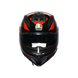 Agv casco integrale K7 taurax black red immagine 7