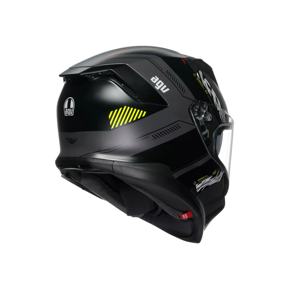 Agv casco integrale K7 kyber matt grey yellow fluo immagine 4
