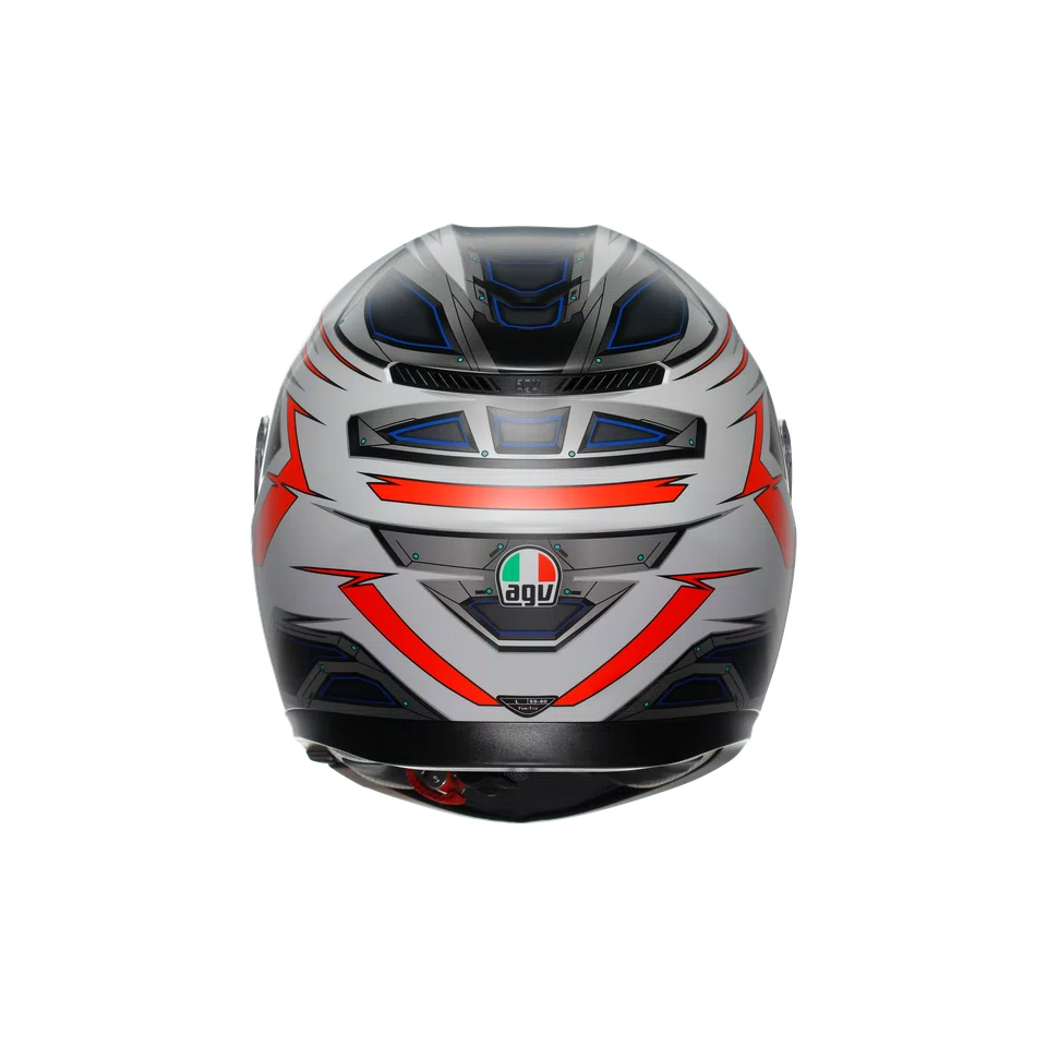 Agv casco integrale K3 space matt white red fluo immagine 3