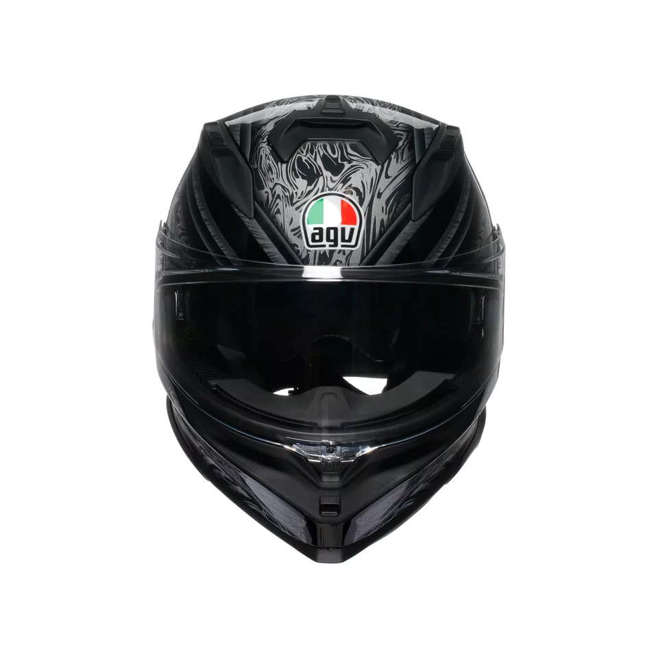 Agv casco integrale K7 damascus black silver immagine 7