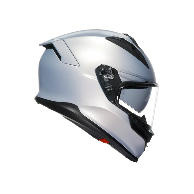 Agv casco integrale K7 mono matt prisma silver vista 3/4