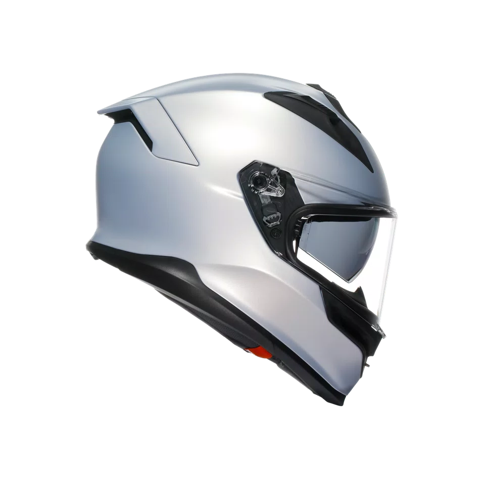 Agv casco integrale K7 mono matt prisma silver vista 3/4