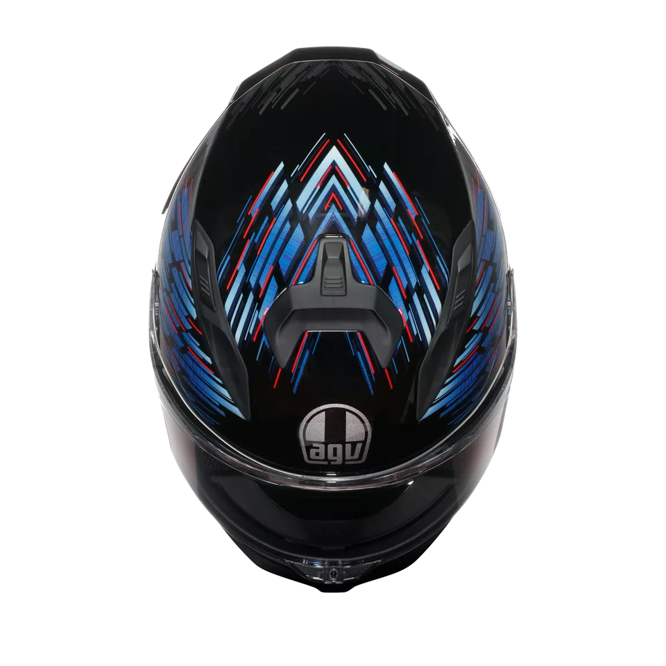 Agv casco integrale K7 genisys matt black blue grey immagine 5