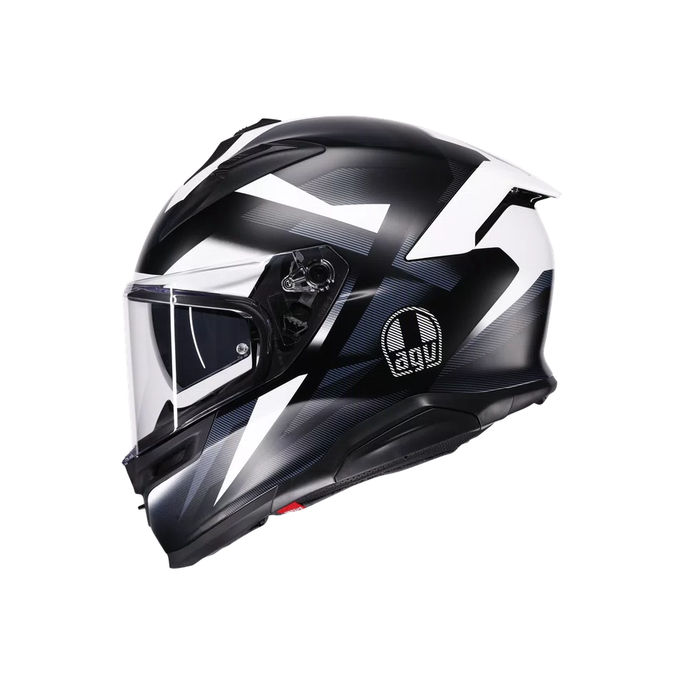 Agv casco integrale K7 glimpse matt black white immagine 2