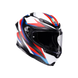 Agv casco integrale K6 S timewarp matt black red blue vista 3/4
