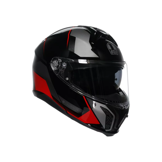 Agv casco modulare Tourmodular perception black red vista 3/4