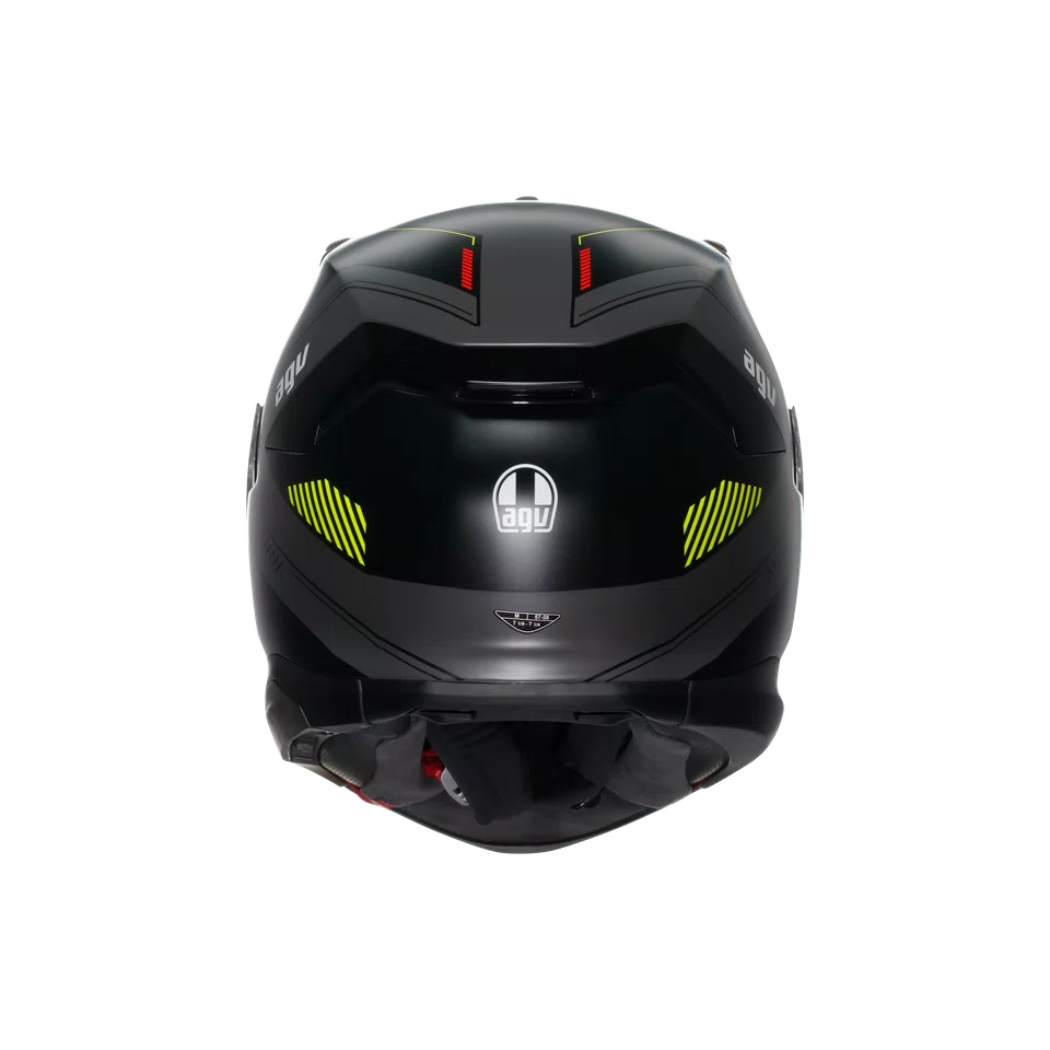 Agv casco integrale K7 kyber matt grey yellow fluo immagine 3