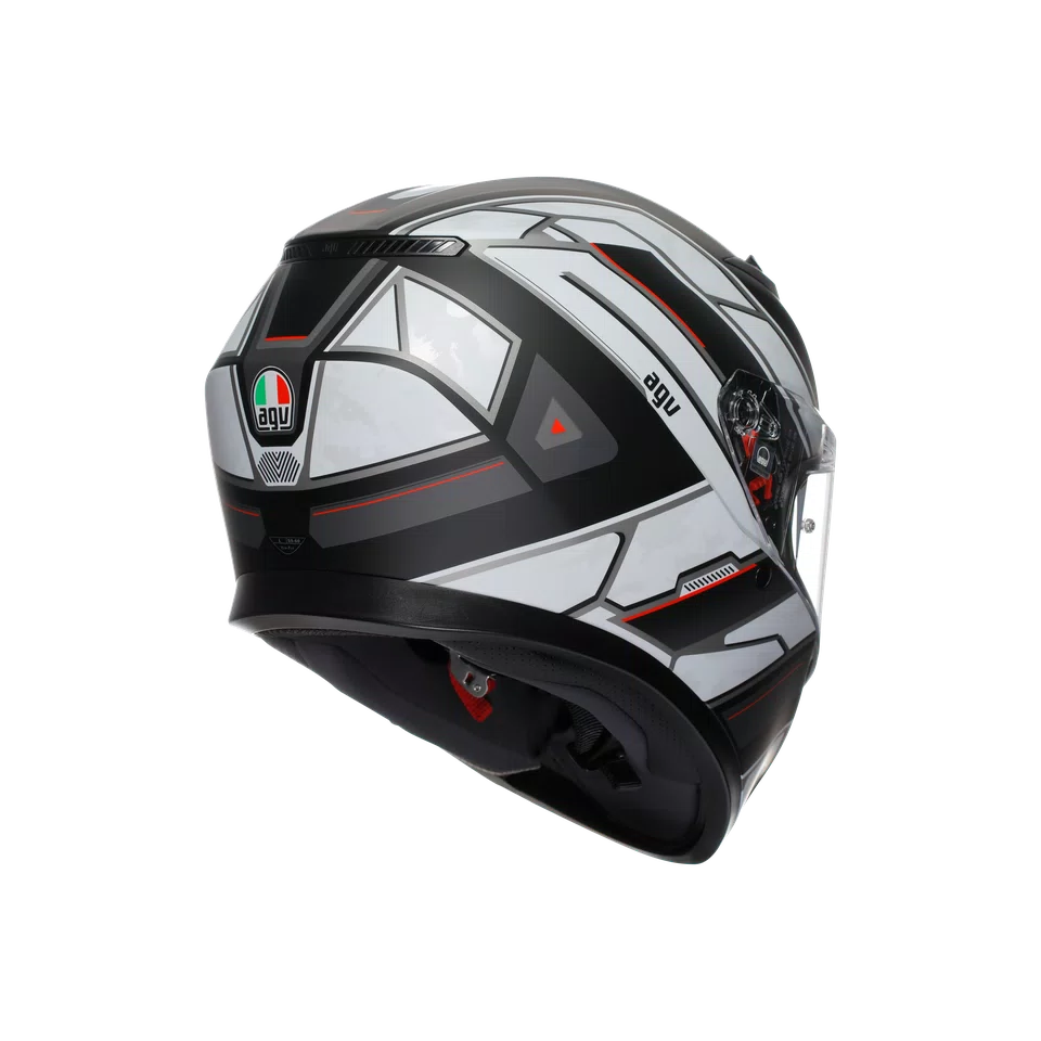 Agv casco integrale K3 rivia matt black white immagine 4