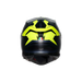 Agv casco integrale K7 glimpse matt black yellow fluo immagine 3