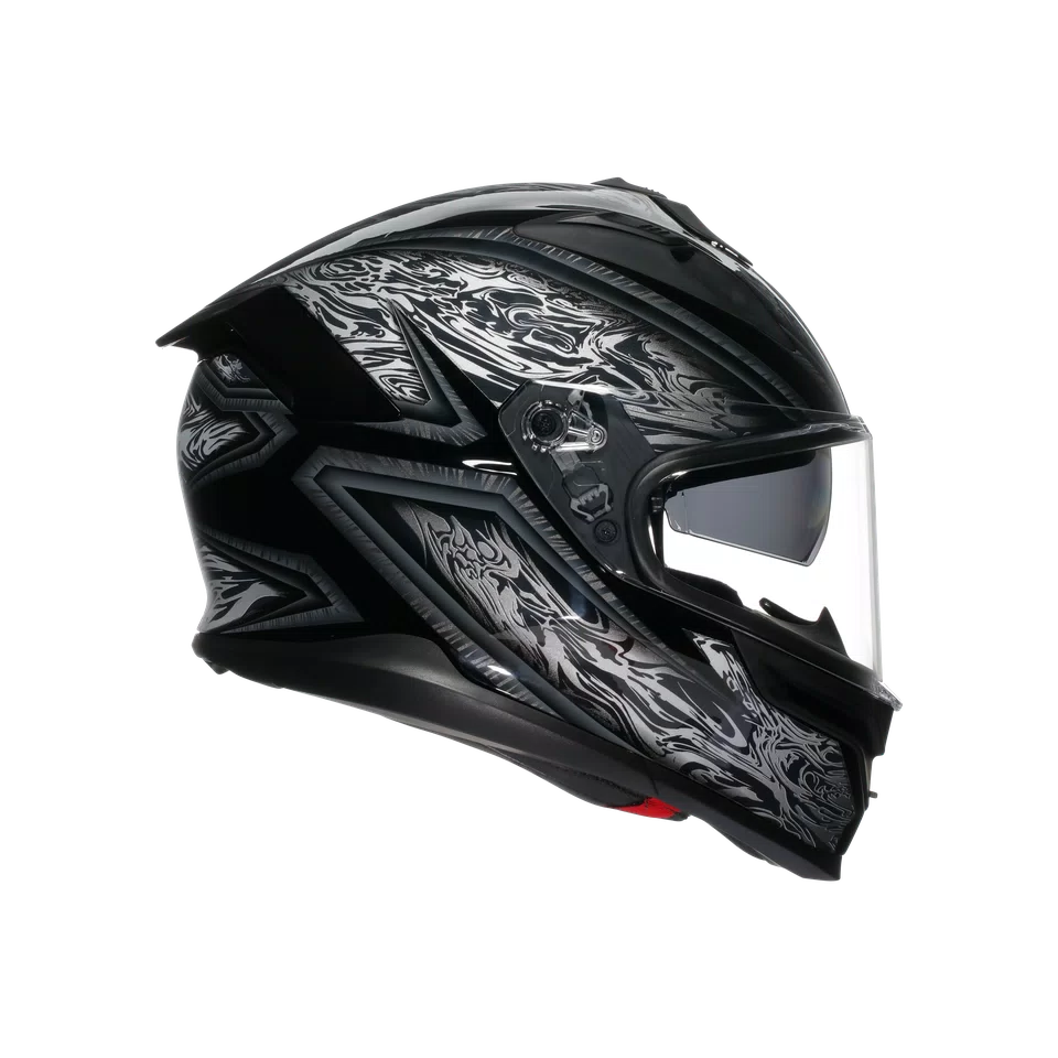 Agv casco integrale K7 damascus black silver vista 3/4