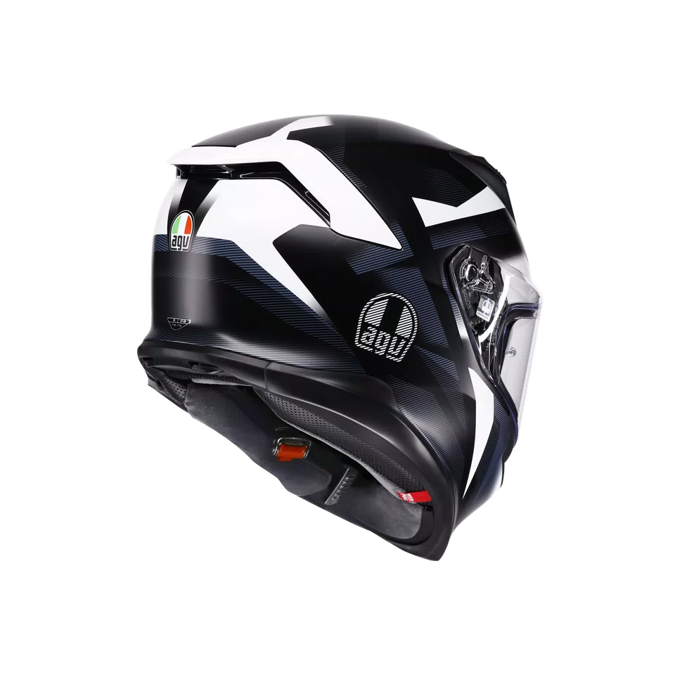 Agv casco integrale K7 glimpse matt black white immagine 4