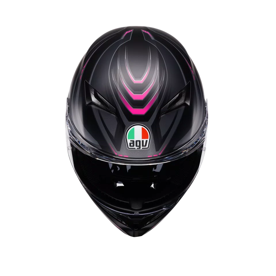 Agv casco integrale K3 syth matt black pink immagine 5