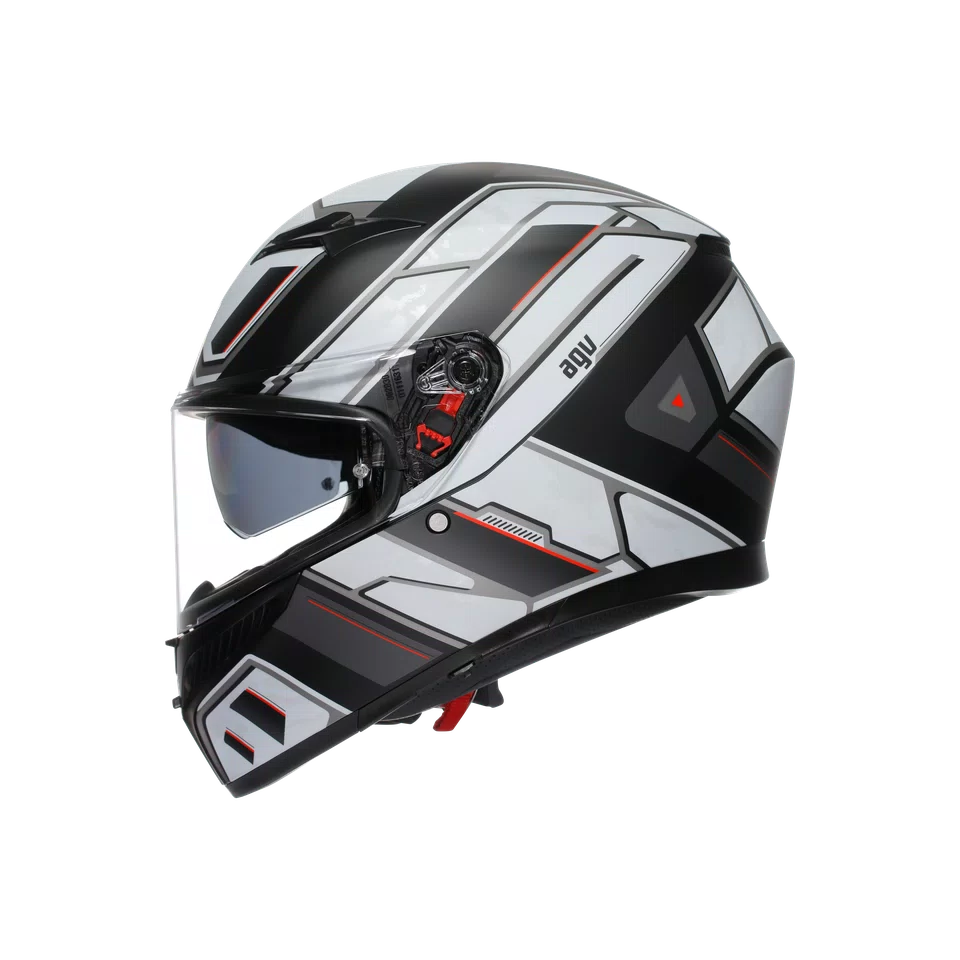 Agv casco integrale K3 rivia matt black white immagine 2