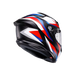 Agv casco integrale K6 S timewarp matt black red blue immagine 6