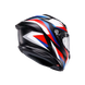 Agv casco integrale K6 S timewarp matt black red blue immagine 6