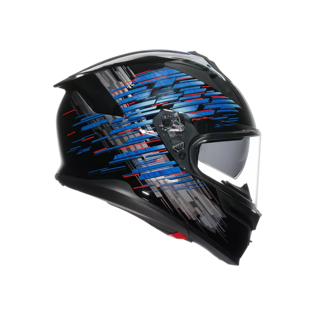 Agv casco integrale K7 genisys matt black blue grey vista 3/4